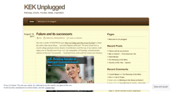 Desktop Screenshot of kekunplugged.wordpress.com