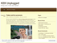 Tablet Screenshot of kekunplugged.wordpress.com