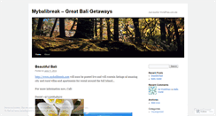 Desktop Screenshot of mybalibreak.wordpress.com