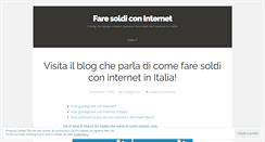 Desktop Screenshot of faresoldiconinternet.wordpress.com