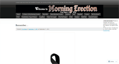 Desktop Screenshot of morningerection.wordpress.com