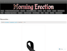 Tablet Screenshot of morningerection.wordpress.com