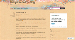 Desktop Screenshot of bethybooboo95.wordpress.com