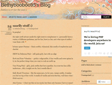 Tablet Screenshot of bethybooboo95.wordpress.com