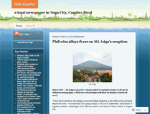 Tablet Screenshot of bikolnews.wordpress.com
