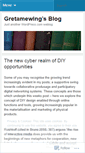 Mobile Screenshot of gretamewing.wordpress.com