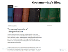 Tablet Screenshot of gretamewing.wordpress.com