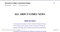 Desktop Screenshot of masseynews.wordpress.com