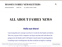 Tablet Screenshot of masseynews.wordpress.com