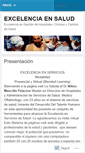 Mobile Screenshot of excelenciaensalud.wordpress.com