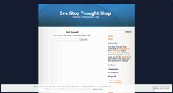 Desktop Screenshot of onestopthoughtshop.wordpress.com