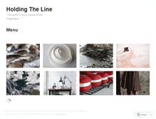 Tablet Screenshot of holdingtheline.wordpress.com