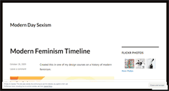 Desktop Screenshot of moderndaysexism.wordpress.com