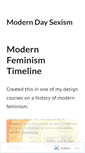 Mobile Screenshot of moderndaysexism.wordpress.com