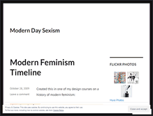 Tablet Screenshot of moderndaysexism.wordpress.com