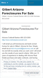 Mobile Screenshot of gilbertarizonaforeclosuresandshortsalesforsale.wordpress.com