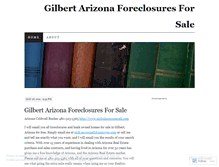 Tablet Screenshot of gilbertarizonaforeclosuresandshortsalesforsale.wordpress.com