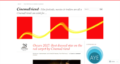 Desktop Screenshot of cinemafriend.wordpress.com