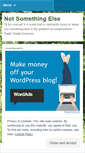 Mobile Screenshot of notsomethingelse.wordpress.com