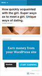 Mobile Screenshot of datingmethods.wordpress.com