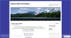 Desktop Screenshot of legacysalesandsupply.wordpress.com