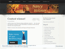 Tablet Screenshot of nancyholzner.wordpress.com