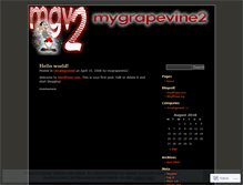 Tablet Screenshot of mygrapevine2.wordpress.com