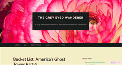 Desktop Screenshot of greyeyedwanderer.wordpress.com