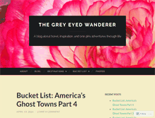 Tablet Screenshot of greyeyedwanderer.wordpress.com