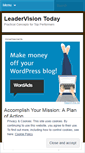 Mobile Screenshot of leadervisiontoday.wordpress.com