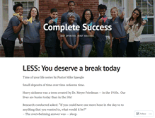 Tablet Screenshot of completesuccess.wordpress.com