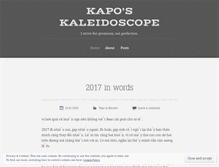 Tablet Screenshot of kaposkaleidoscope.wordpress.com