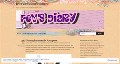Desktop Screenshot of mixxieboomboom.wordpress.com