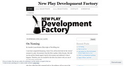 Desktop Screenshot of newplaydf.wordpress.com