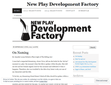 Tablet Screenshot of newplaydf.wordpress.com