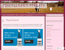 Tablet Screenshot of cindylouhoustreats.wordpress.com