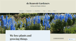 Desktop Screenshot of debeauvoirgardeners.wordpress.com