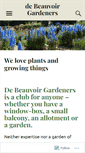 Mobile Screenshot of debeauvoirgardeners.wordpress.com