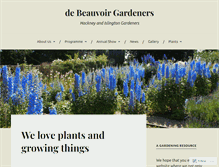 Tablet Screenshot of debeauvoirgardeners.wordpress.com