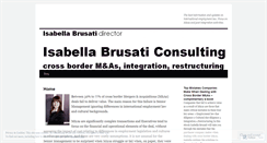Desktop Screenshot of isabellabrusaticonsulting.wordpress.com