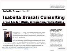 Tablet Screenshot of isabellabrusaticonsulting.wordpress.com