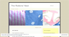 Desktop Screenshot of ourrobbinsnest.wordpress.com