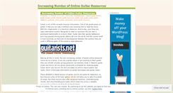 Desktop Screenshot of onlineguitarresources.wordpress.com