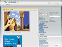 Tablet Screenshot of claudiabaibich.wordpress.com