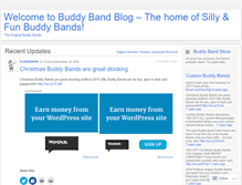 Tablet Screenshot of buddybands.wordpress.com