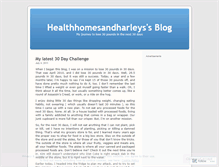 Tablet Screenshot of healthhomesandharleys.wordpress.com