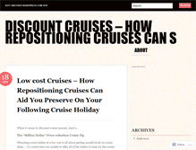 Tablet Screenshot of cruisevacation87.wordpress.com