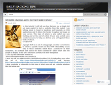Tablet Screenshot of dailyhackingtips.wordpress.com