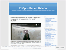 Tablet Screenshot of opusdeioviedo.wordpress.com