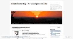 Desktop Screenshot of investwinner.wordpress.com